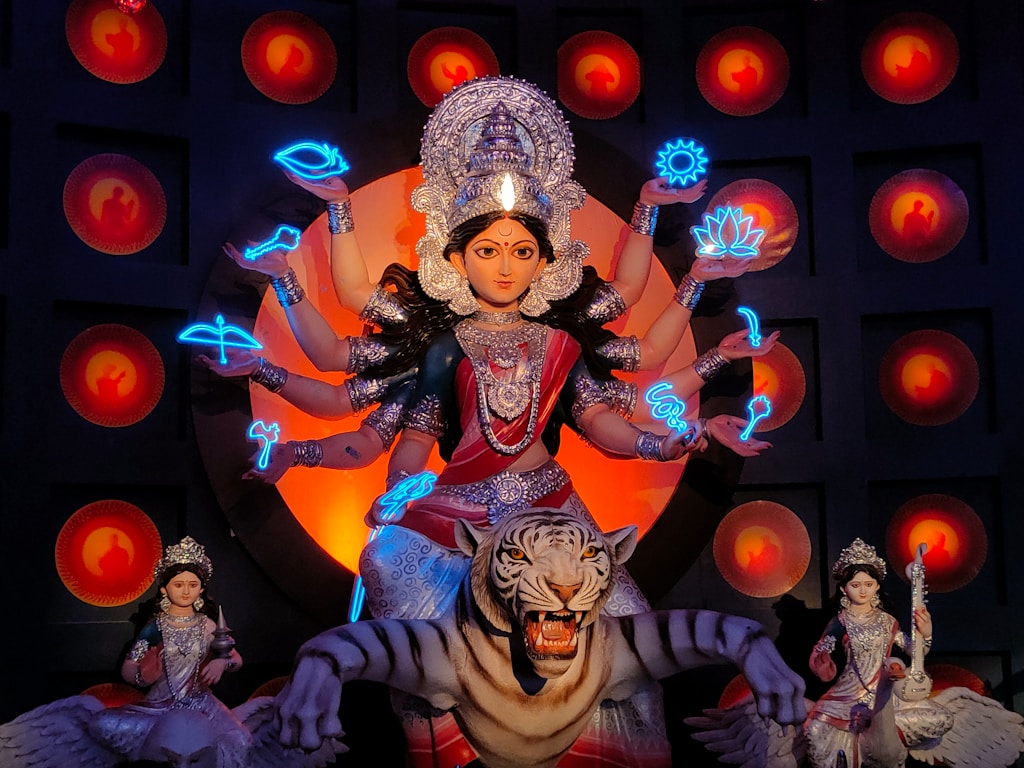 Brass Lakshmi Idol